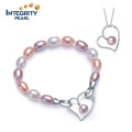 Latest Design Pearl Jewelry Set 100% Natural Freshwater Pearl Set Jewelry 925 Silver Fashion Pearl Set